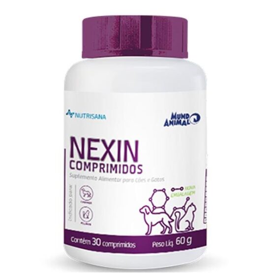 Suplemento Nutrisana Nexin para Cães e Gatos 30 Comprimidos