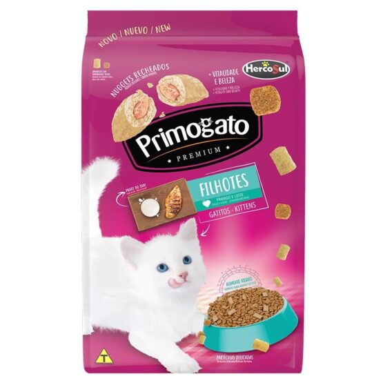 Ração Primogato Premium para Gatos Filhotes – 500g