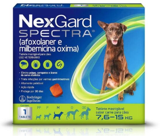 NexGard Spectra para Cães de 7,6 a 15kg