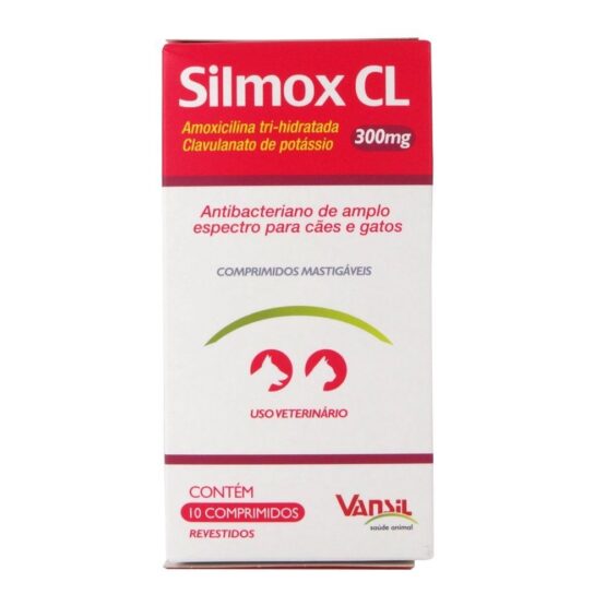 Antibacteriano Vansil Silmox CL para Cães e Gatos-300mg