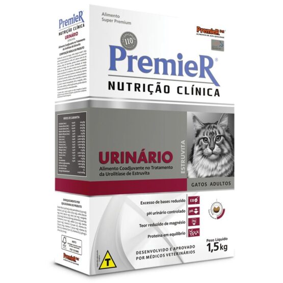 Ração Premier Nutrição Clínica Urinário para Gatos Adultos- 1,5kg