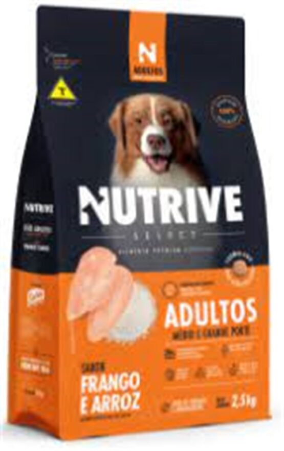 Ração para cães adulto Nutrive Select MGP frango e arroz 15kg