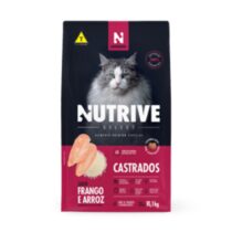 Ração para gatos castrados Nutrive Select frango e arroz 10,1kg-307508090