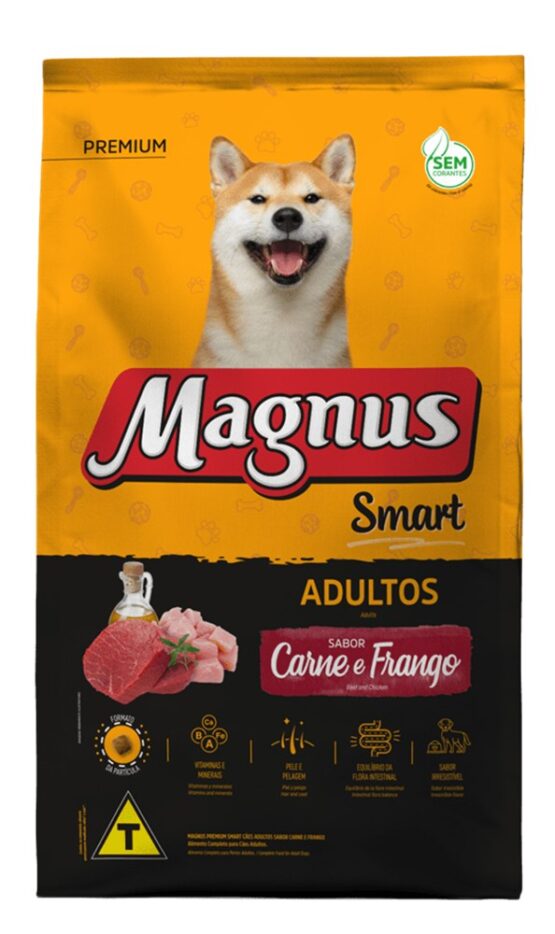 Magnus Smart Cães Adultos Carne e frango 20kg