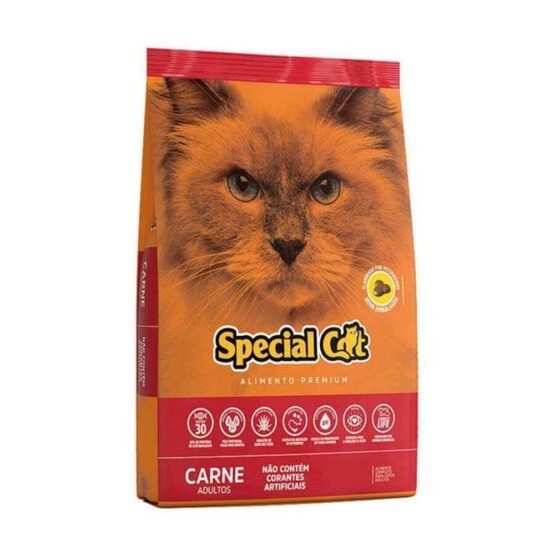 Ração Special Cat carne Premium para Gatos Adultos 10,1kg
