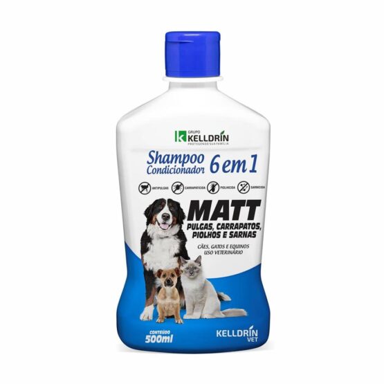 Shampoo e Condicionador Antiparasitário 6X1 MATT – 500ML