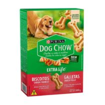 Biscoito Dog Chow para Cães Adultos de Raças Médias e Grandes Sabor Frango 500g-52294286