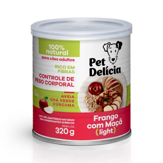 PET DELÍCIA FRANGO COM MAÇA 320G CÃES ADULTOS