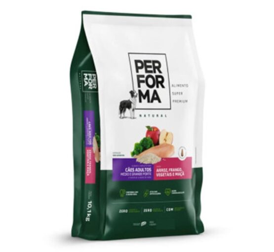 PERFORMA NAT CAES ADULTOS MGP FGO/VEG/MAC 15KG