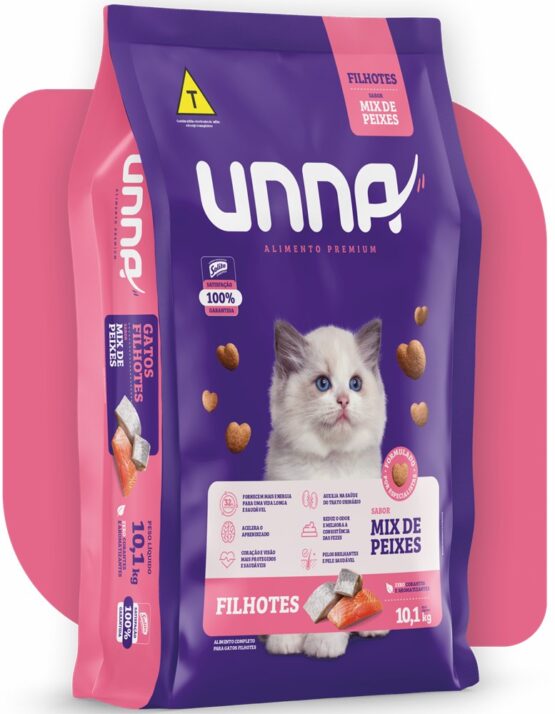Ração para gatos filhores  Unna mix peixes  10,1kg