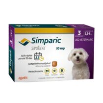 Antipulgas Simparic 10 mg para cães 2,6 a 5 kg-1012266474