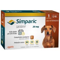 Antipulgas Simparic 20 mg para cães 5,1 a 10 kg unidade-269199467