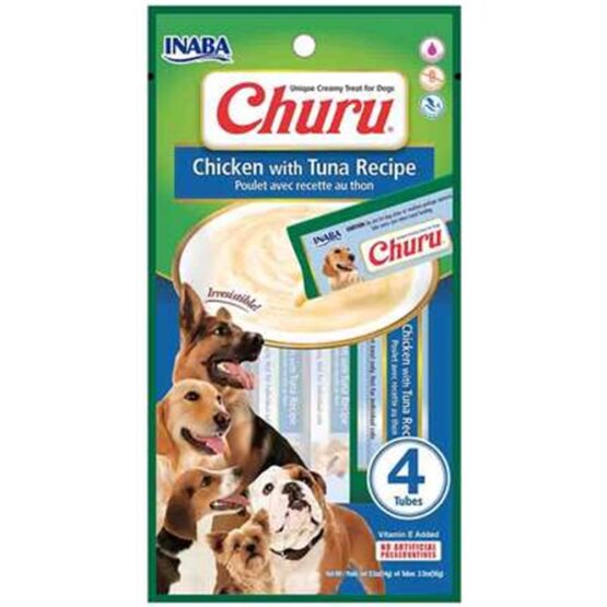 INABA CHURU DOG SABOR ATUM DISPLAY 6X56G
