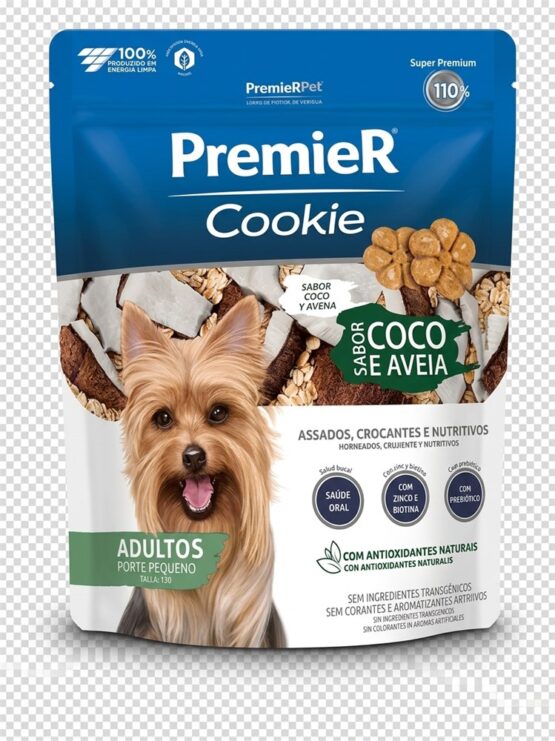 COOKIE PREMIER RACAS PEQ.AD COCO E AVEIA 250 GR