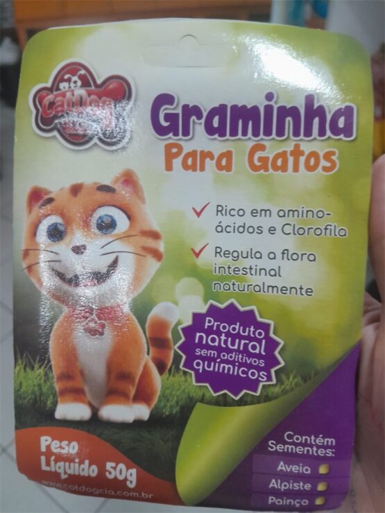 GRAMINHA P/ GATOS 50G (NOVA VERSAO) (N)