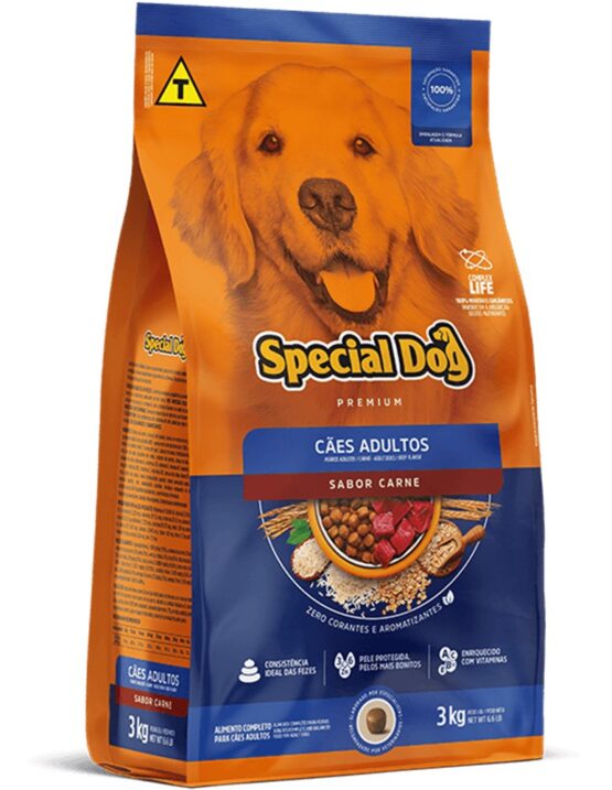 Ração SPECIAL DOG Carne para Cães Adultos