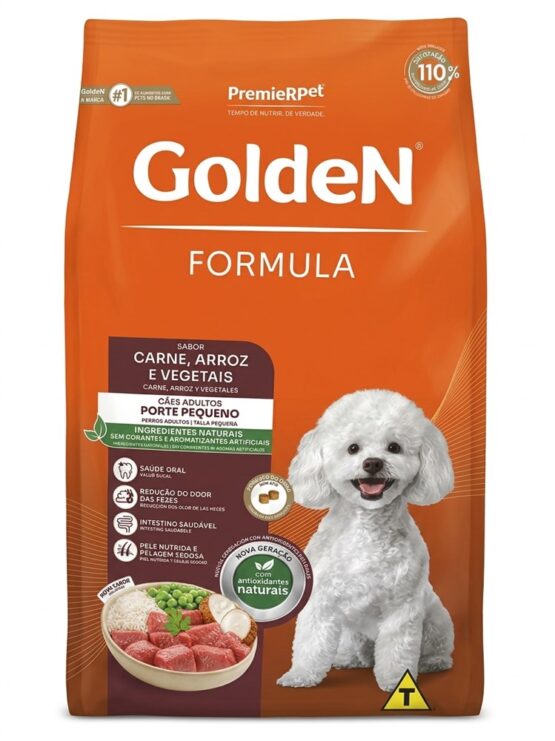 RAÇÃO GOLDEN FORMULA ADULTO M.B – CARNE 10,1kg