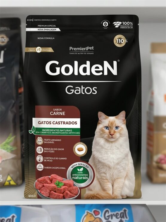 Ração Golden Gatos Castrados – CARNE